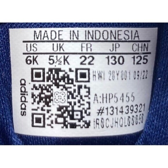 Shoes Universal Kids Adidas Fortarun Blue Size 6 K US - Picture 6 of 6